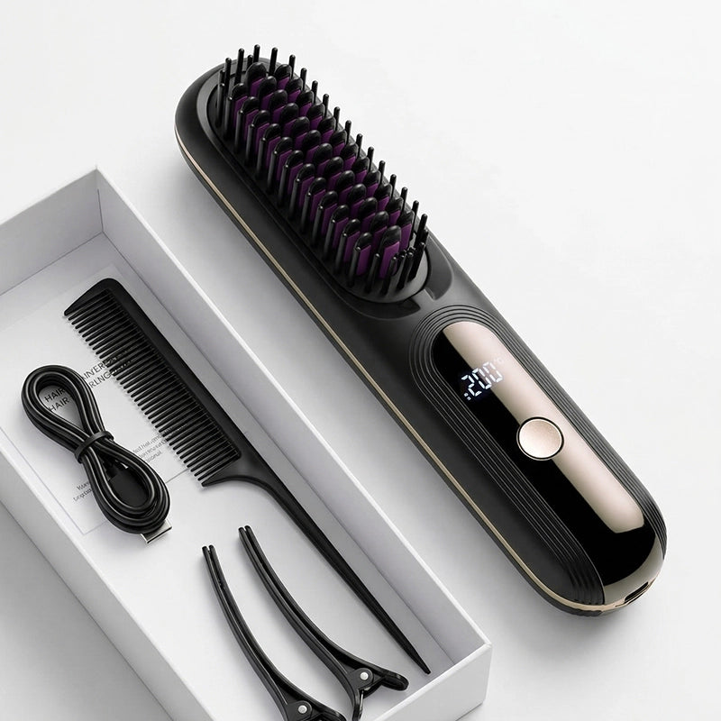 Auri Pro Cordless Hair Straightening Brush